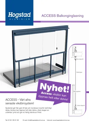 En bild påAccess balkong-inglasning