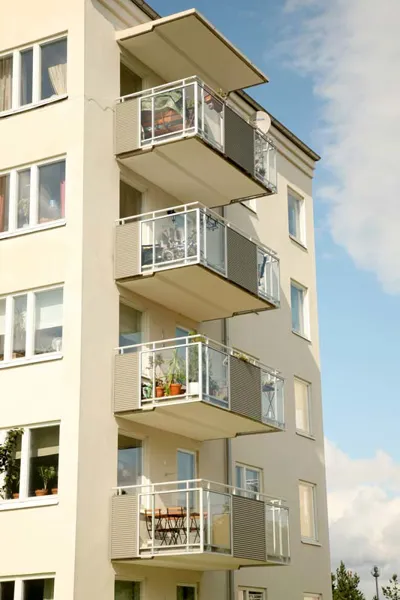 Design Balkongracke Utvandig Glas Ae00001102